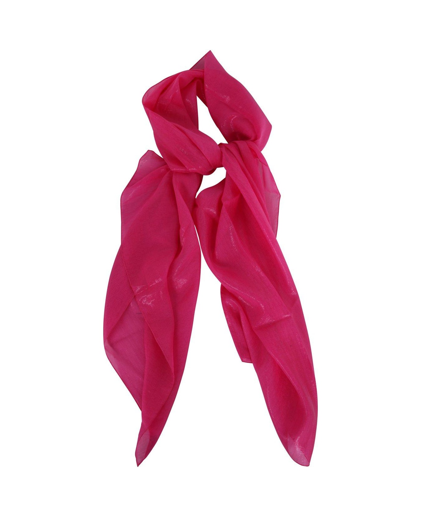 Emporio Armani Pleated Scarf - Fuxia