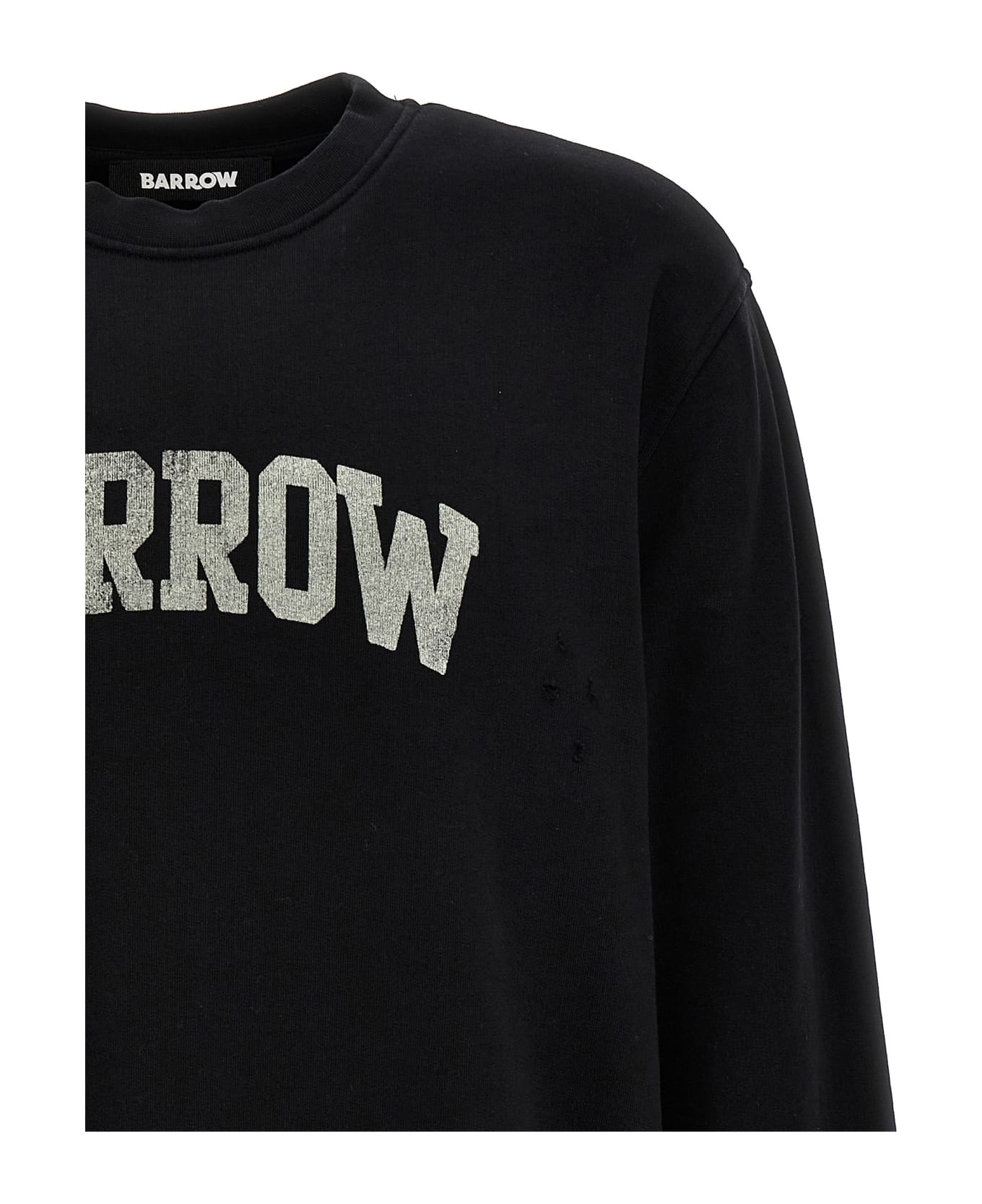 Barrow Logo Print Sweatshirt - NERO/BLACK フリース