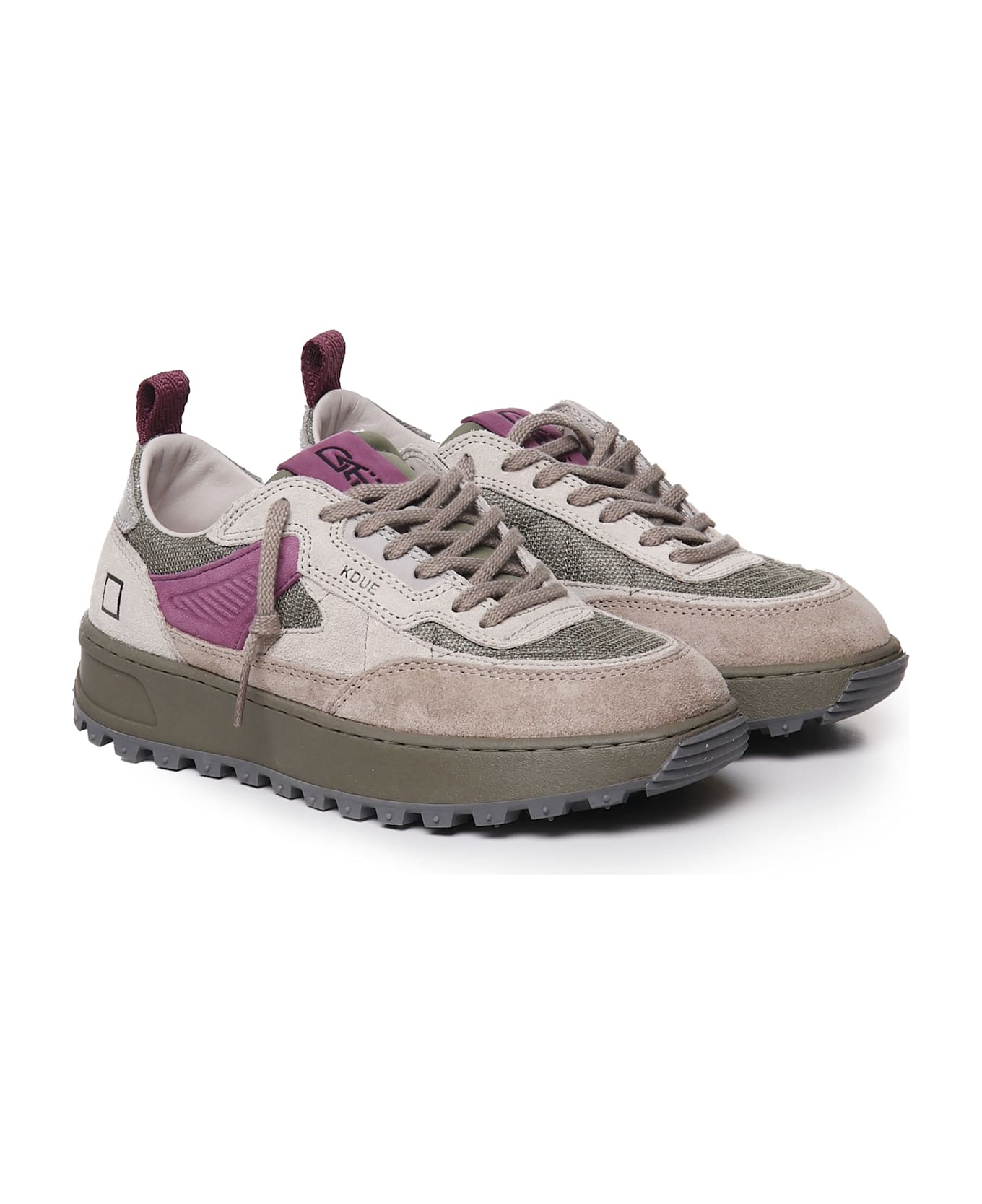 D.A.T.E. Sneakers Kdue - Taupe, purple