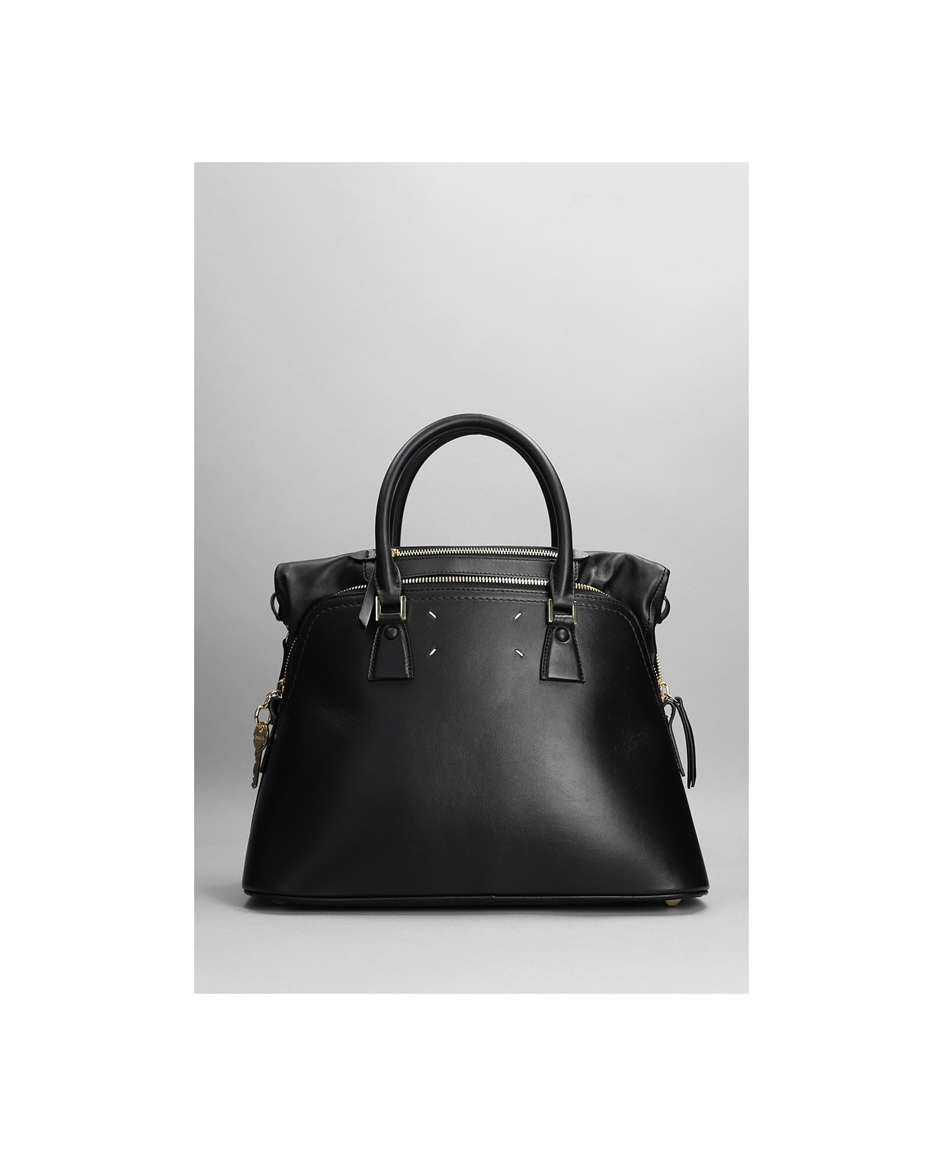 Maison Margiela Hand Bag In Black Leather - black