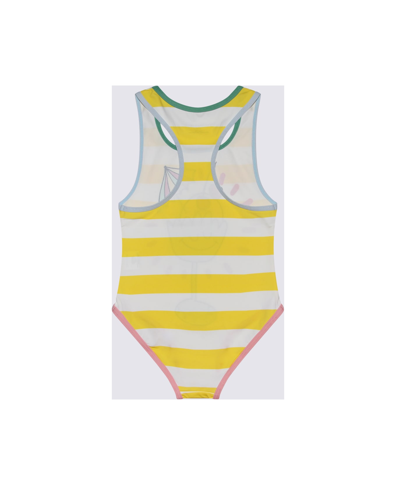 Stella McCartney White Multicolour Swimsuit - IVORY/YELLOW