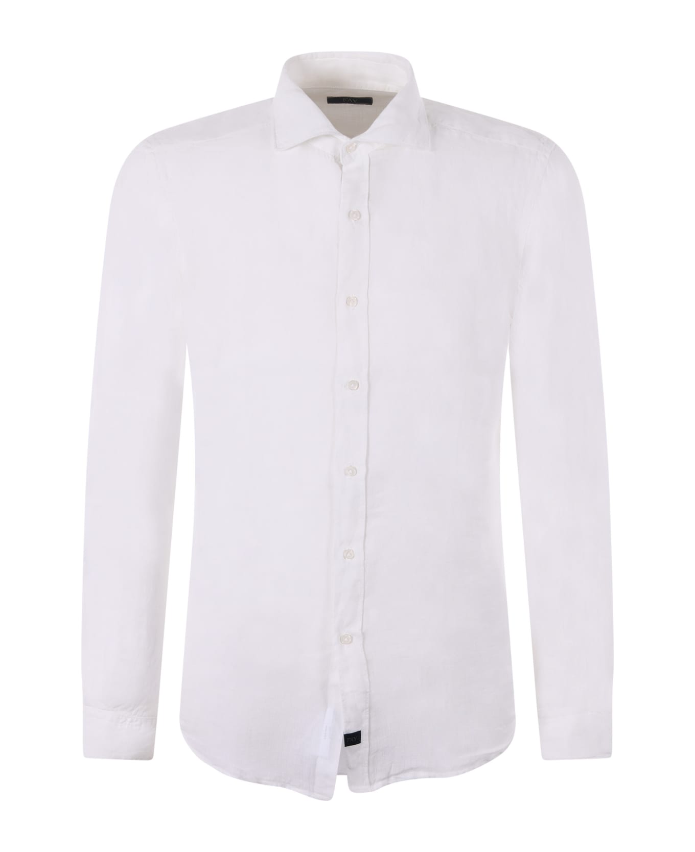 Fay Linen Shirt - White シャツ