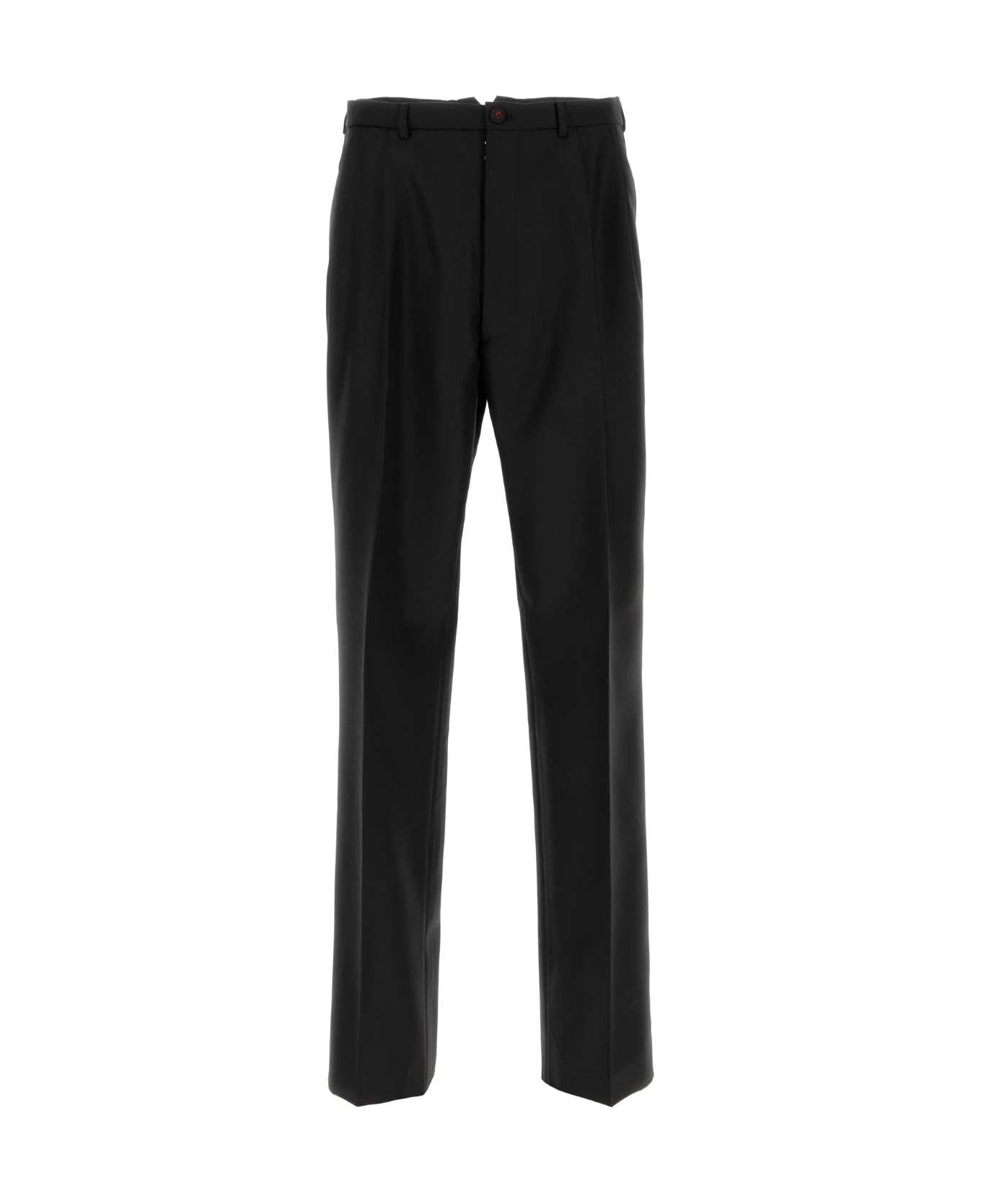 Maison Margiela Black Wool Blend Pant - BLACK