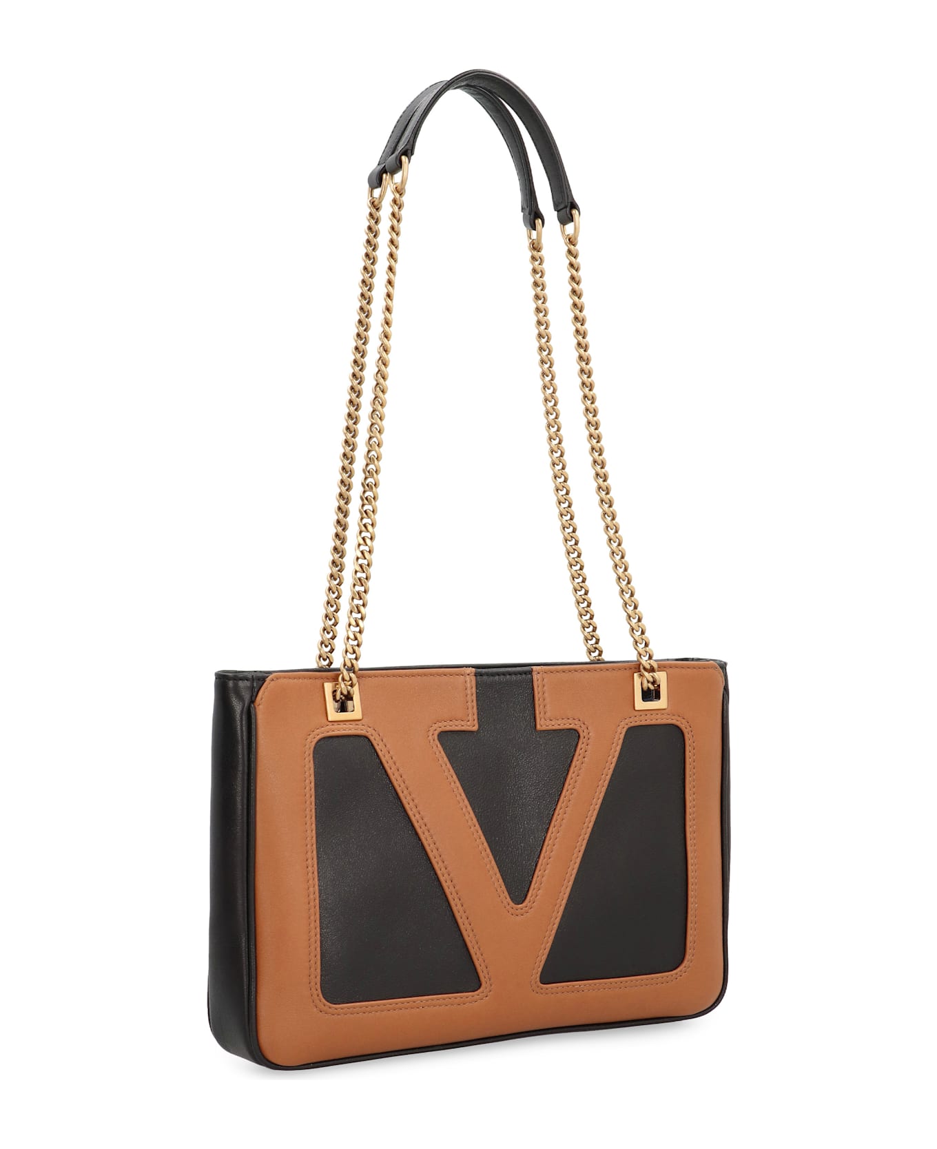 Valentino Garavani Viva Superstar Piccola Smooth Leather Tote Bag - black