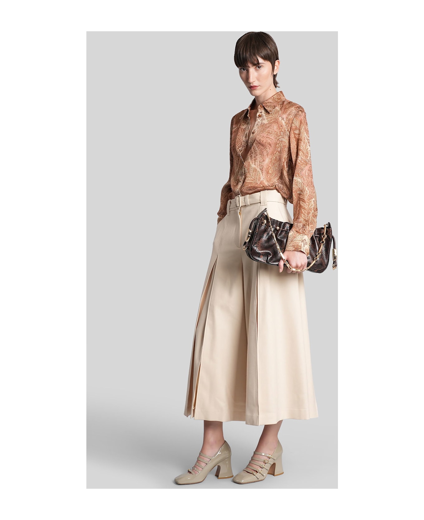 Zimmermann Pants In Beige Wool - beige