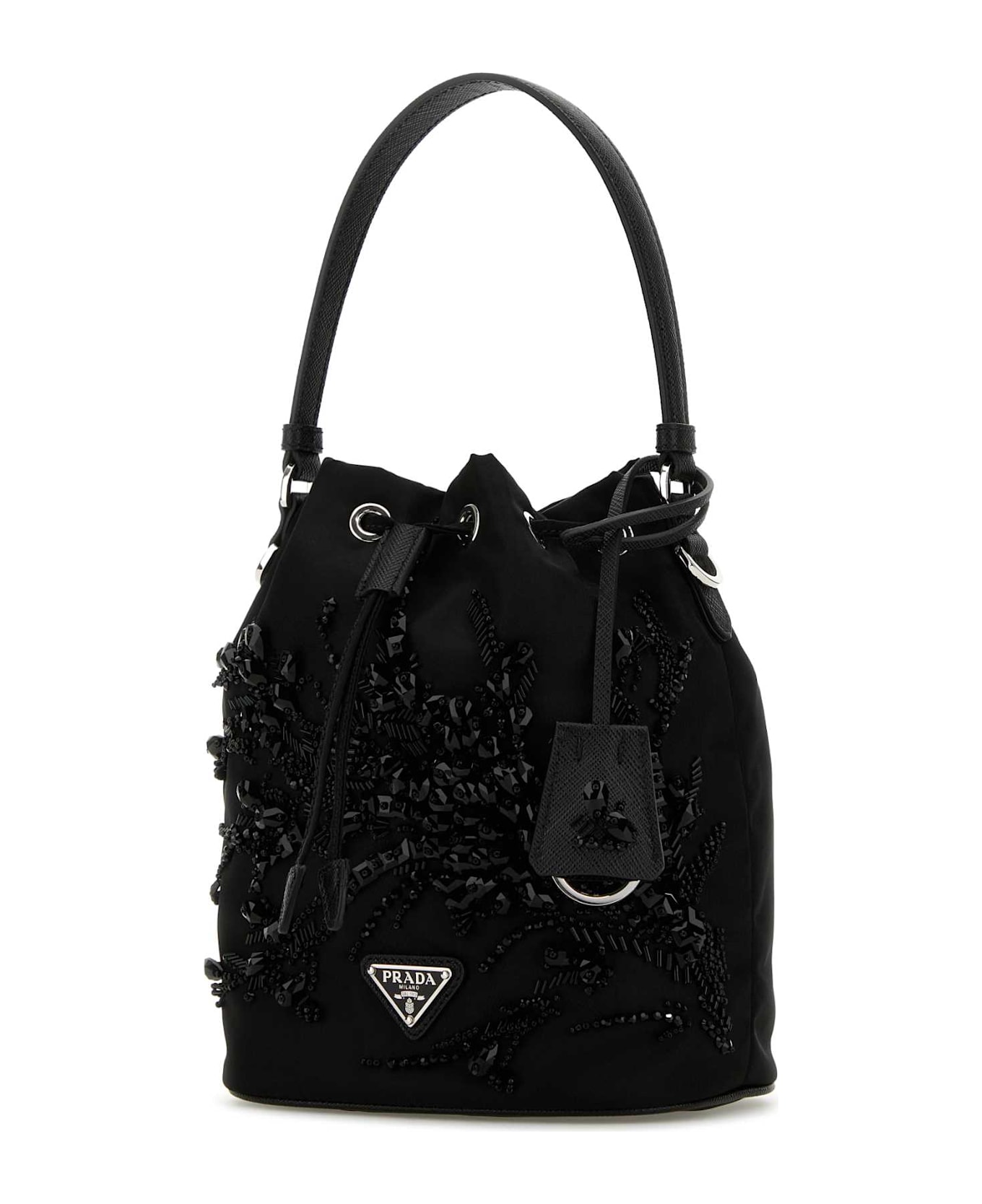 Prada Black Nylon Bucket Bag - Nero