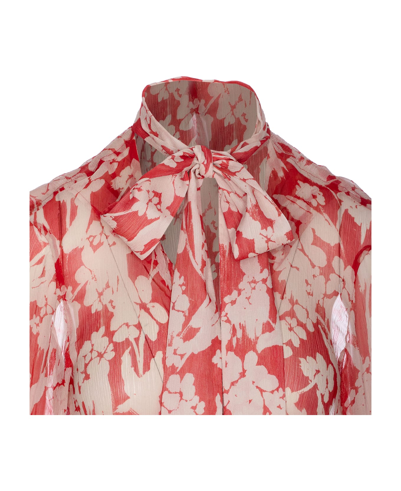 Victoria Beckham Draped Pleated Shirt - MultiColour