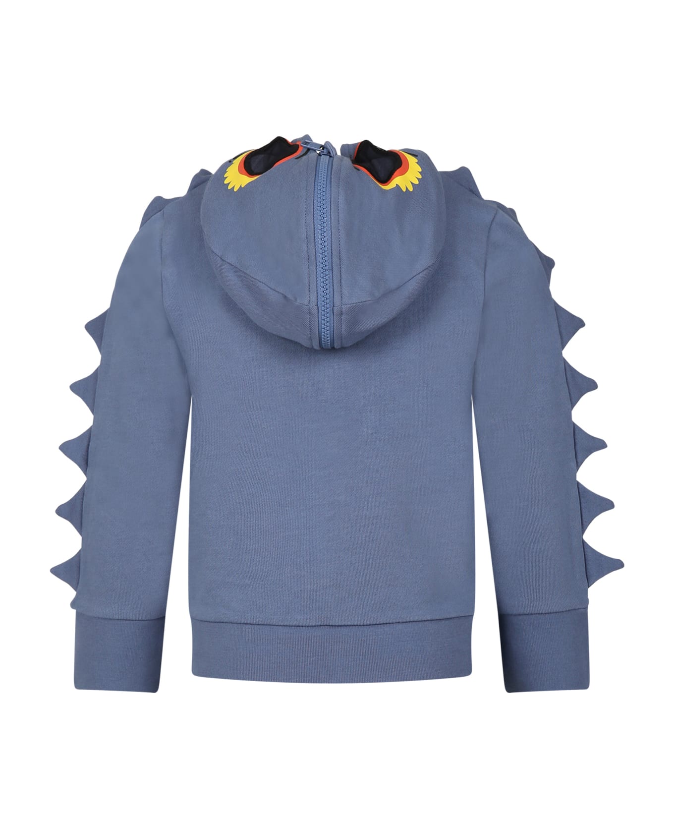 Stella McCartney Kids Blue Sweater For Boy With Print - Blue