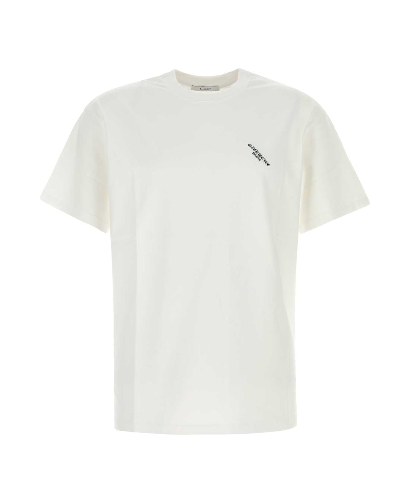 Givenchy White Cotton T-shirt - White