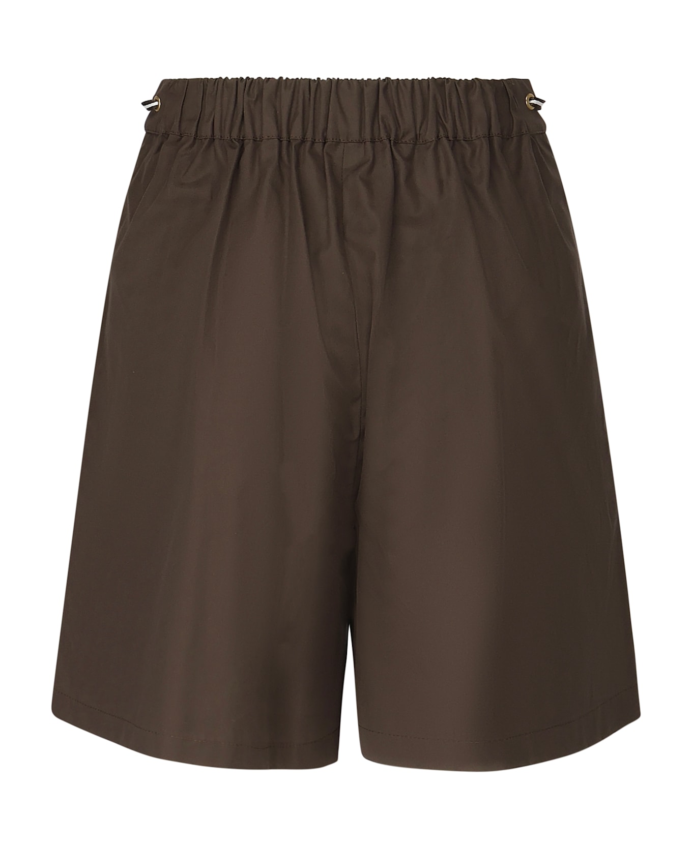 Max Mara Haway Poplin Shorts - Brown