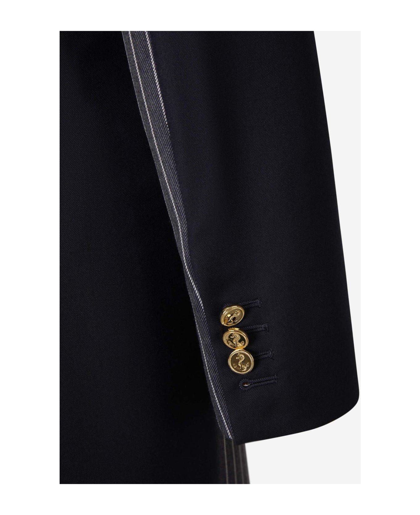 Thom Browne Patchwork Button-up Blazer - NAVY コート