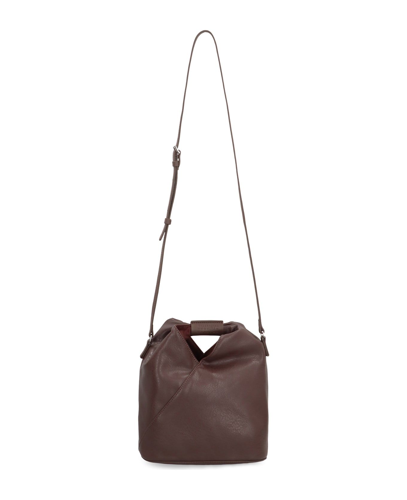 MM6 Maison Margiela Borsa A Tracolla Giapponese In Ecopelle. - brown