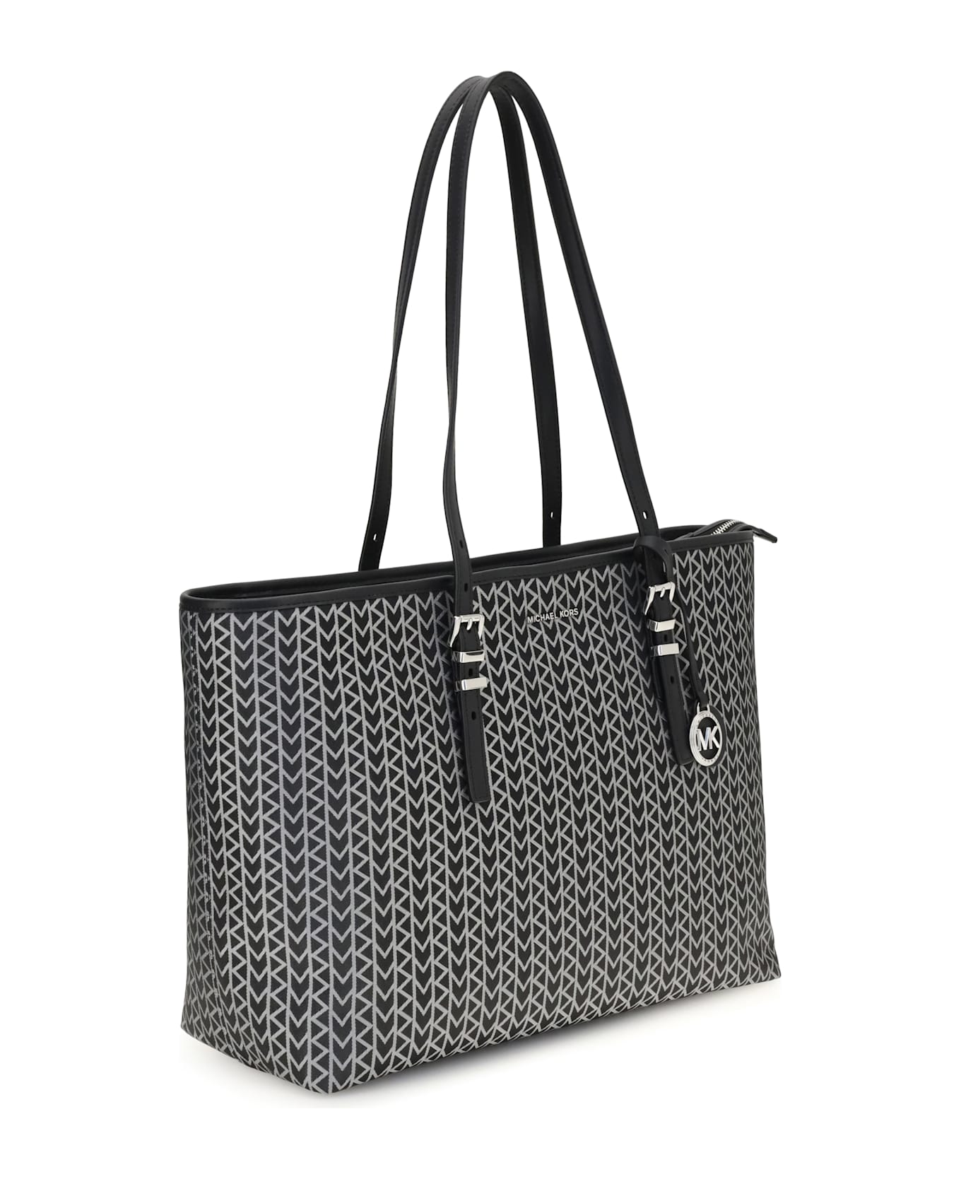 Michael Kors Quinn Large Jacquard Logo Tote Bag