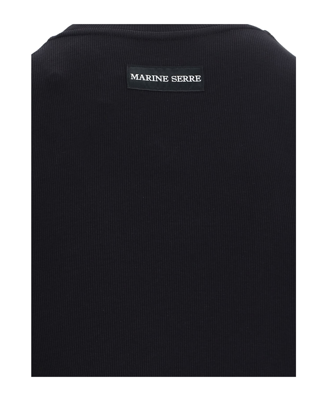 Marine Serre Logo Mini Dress - Black