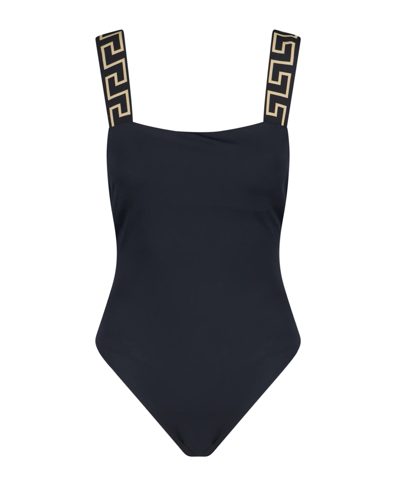 Versace One-piece Swimsuit 
greca
 - BLACK