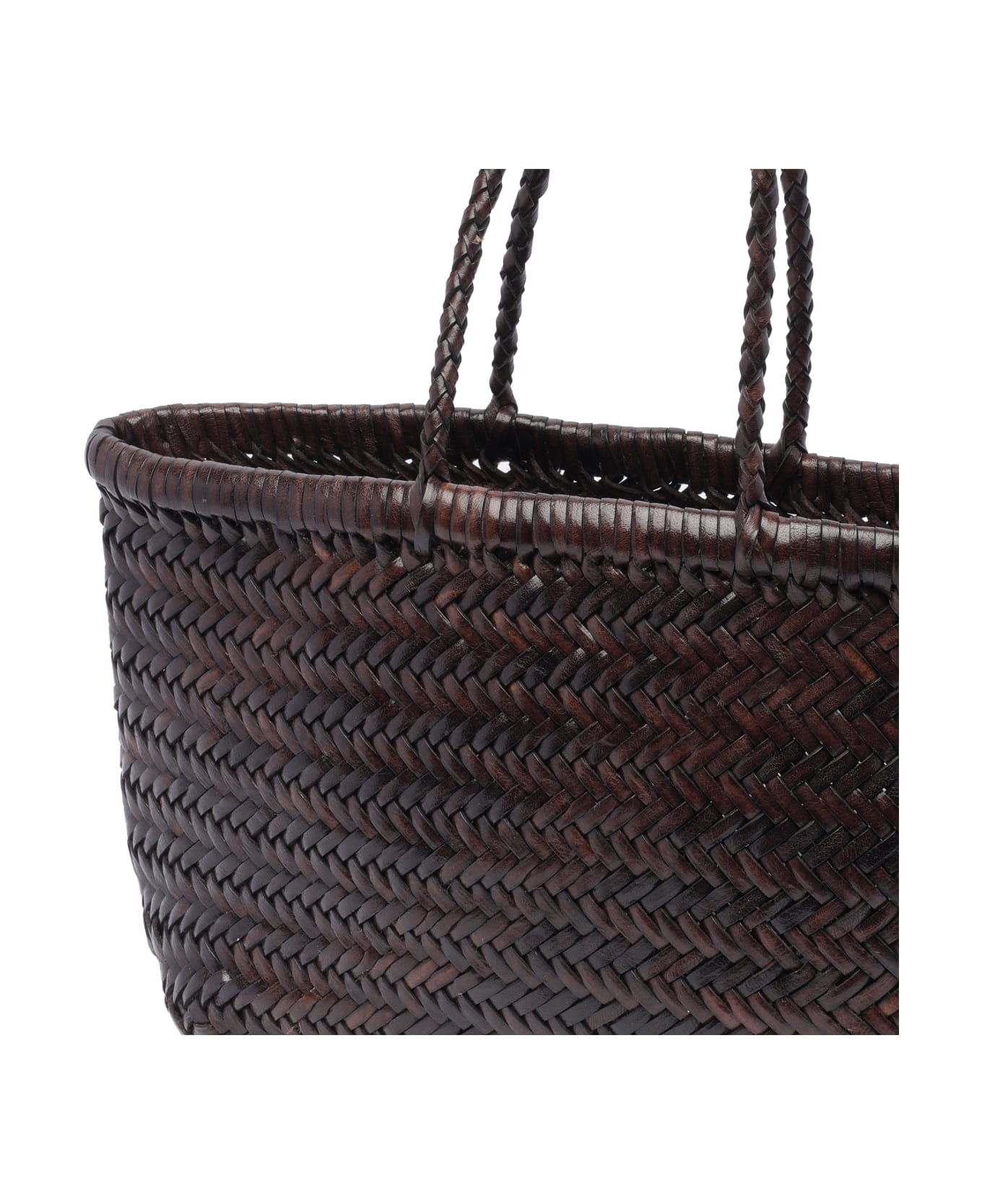 Dragon Diffusion Mini Bamboo Triple Jump Handbag - Brown