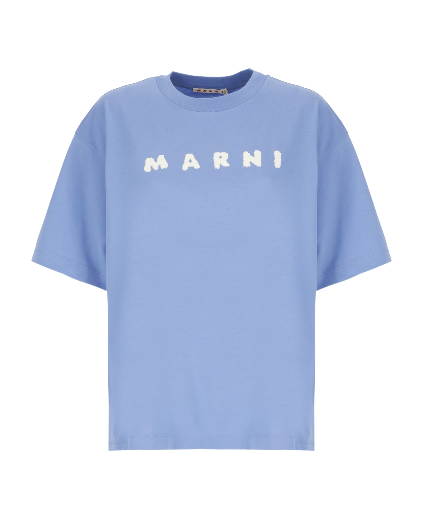 Marni Cerulean Blue Cotton T-shirt - Light Blue