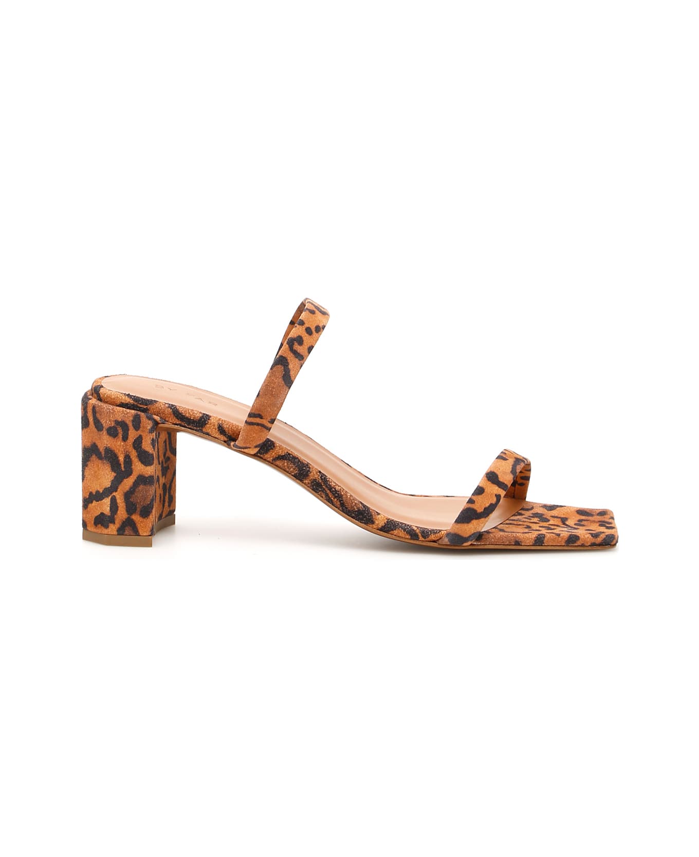 BY FAR Tanya Animal Print Mules - LEOPARD PRINT (Brown)