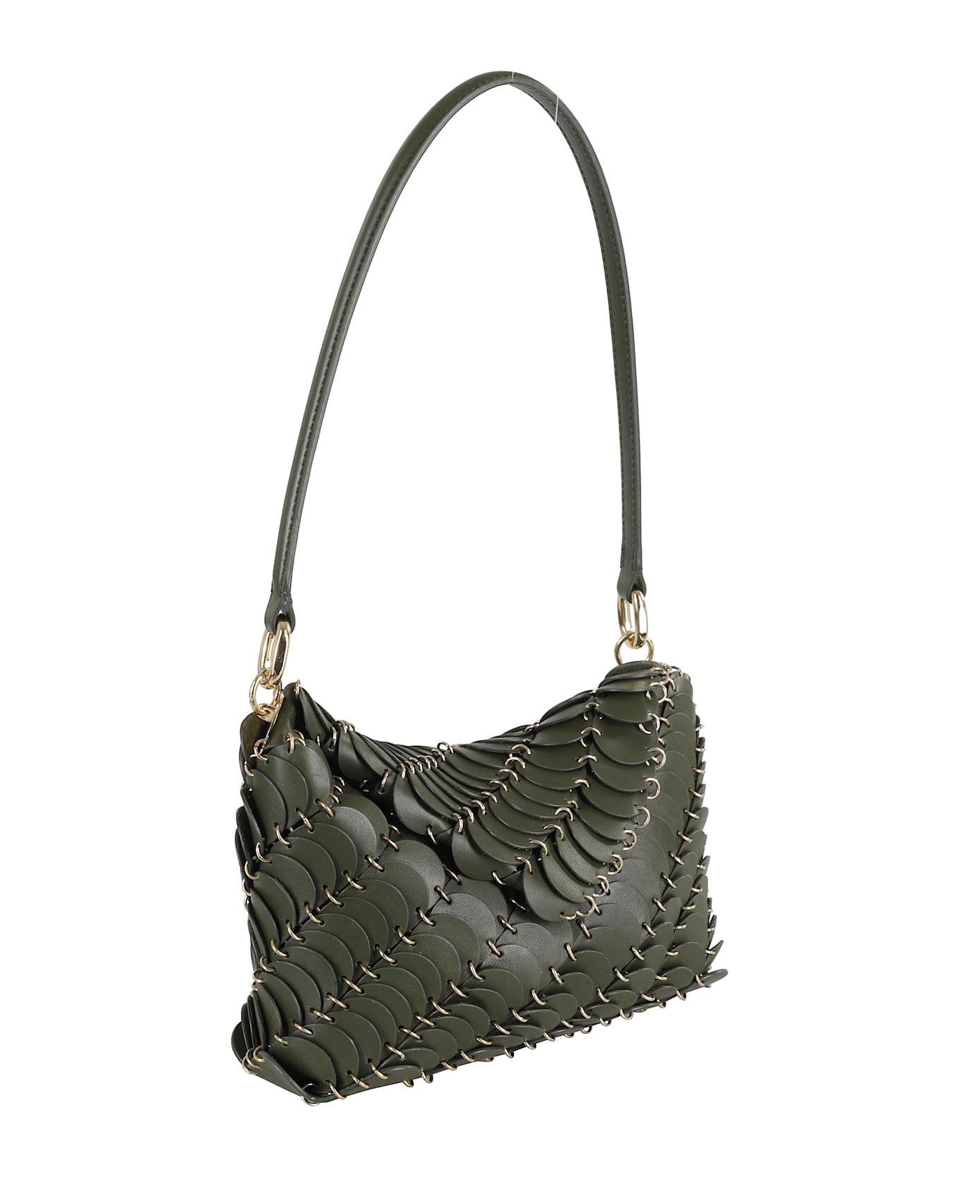 Paco Rabanne Sac A Main - Kaki  Gold