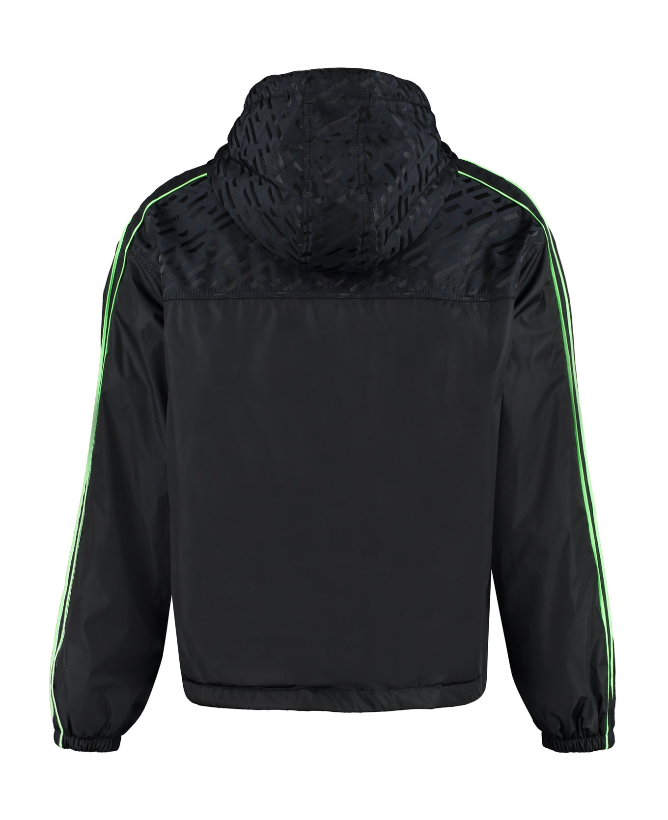 Versace Hooded Nylon Jacket - black