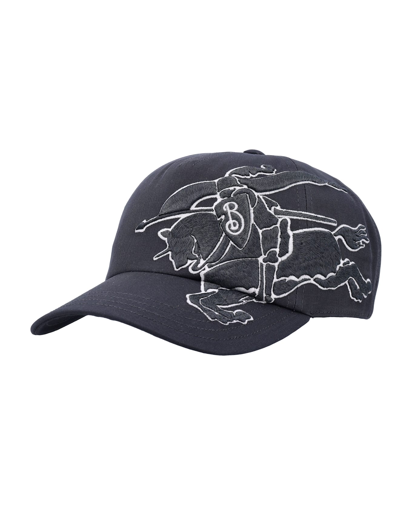 Burberry London Ekd Cotton Baseball Cap - CHARCOAL