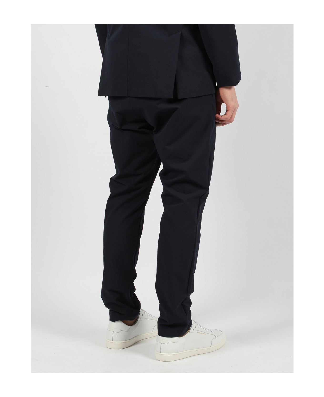 Herno Wavy Touch Laminar Trousers - Blue