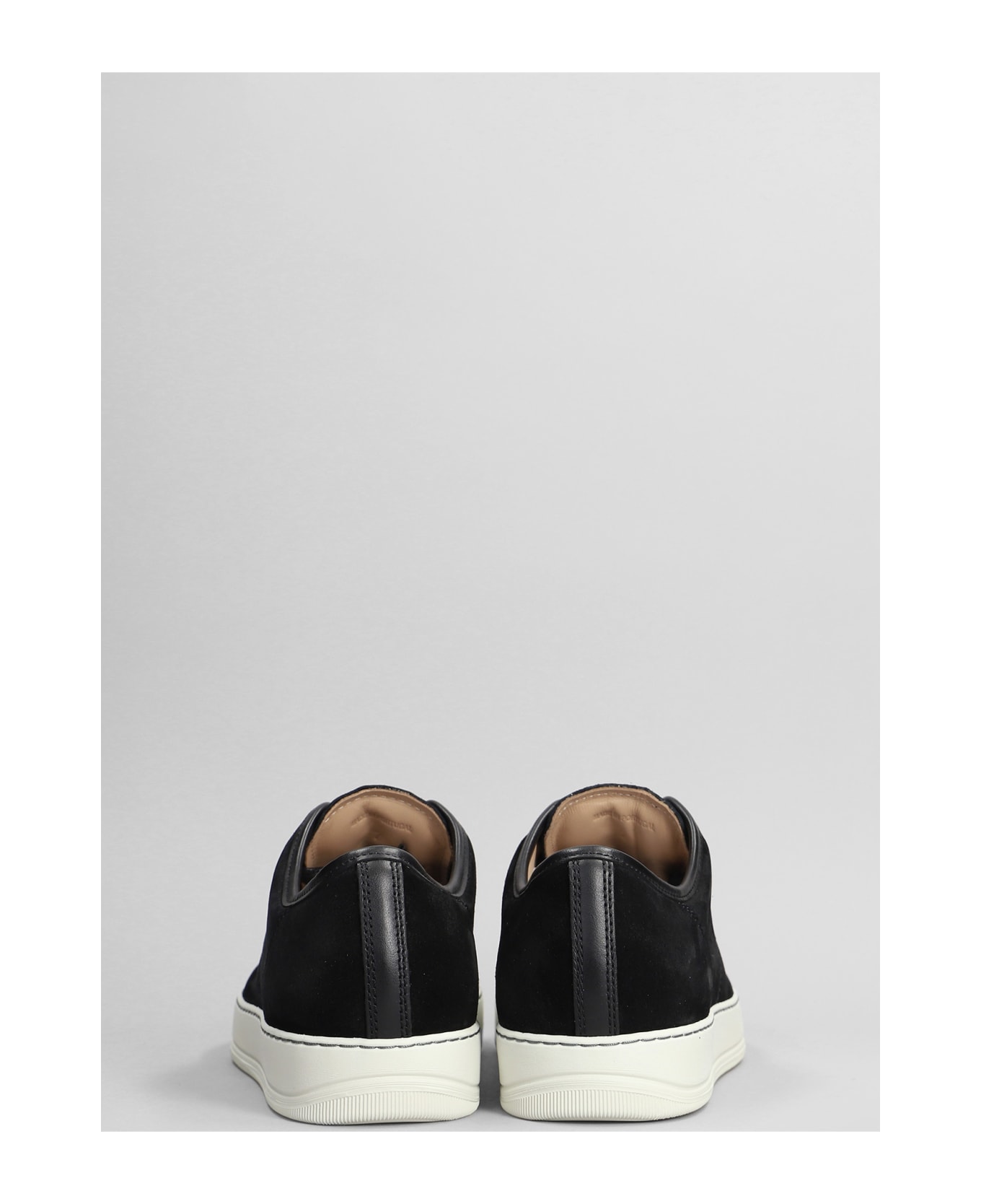 Lanvin Dbb1 Sneakers In Black Suede And Leather - black