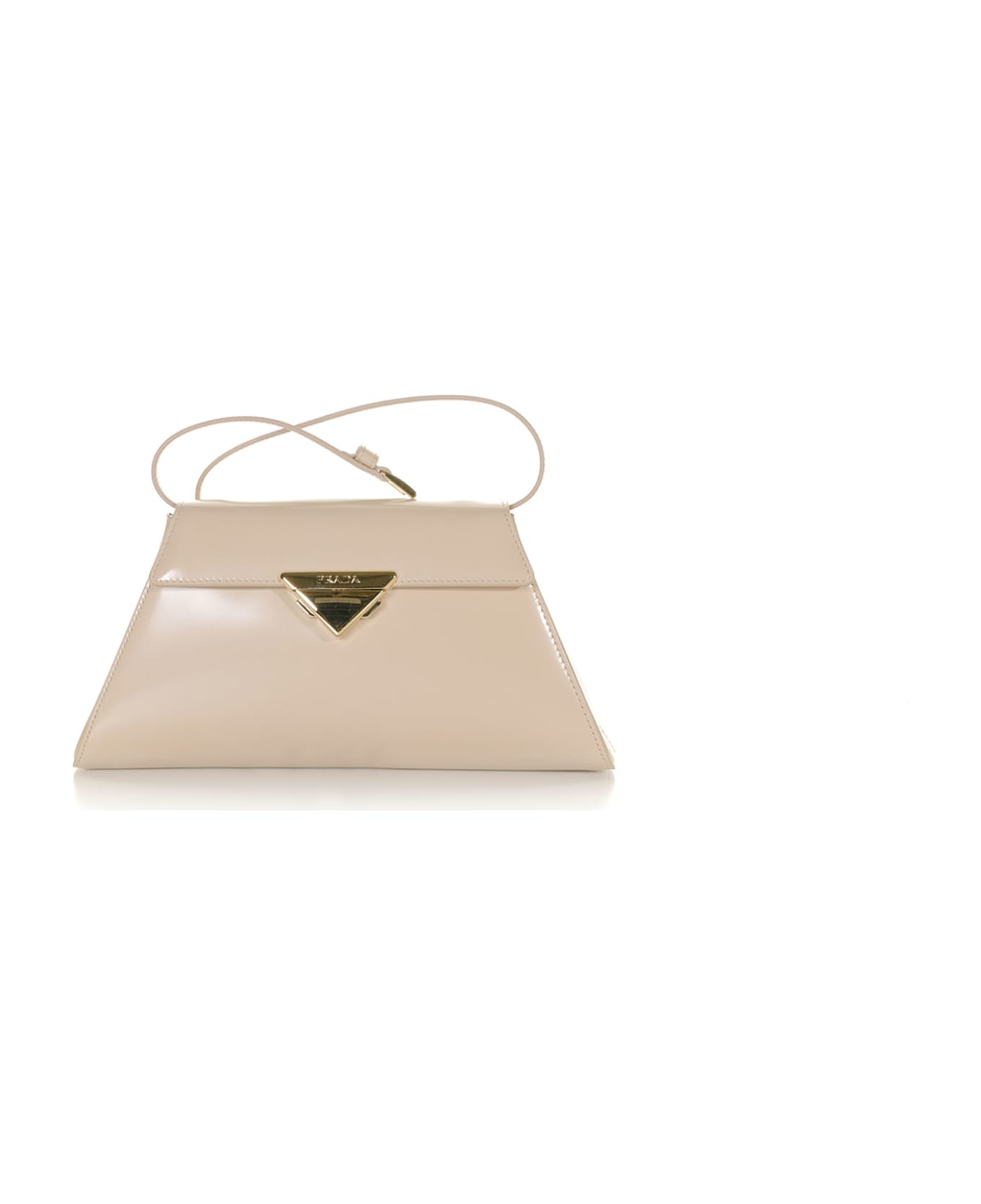 Prada Medium Handbag In Brushed Leather - NINFEA