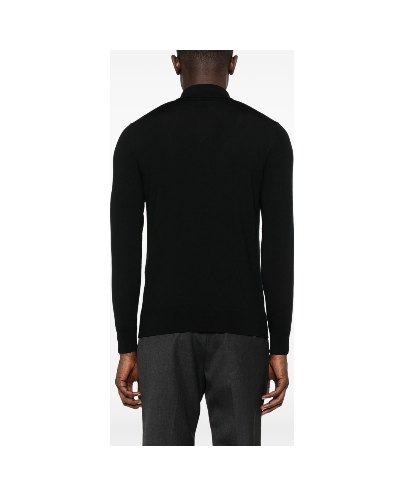 Tom Ford Wool Polo - Black