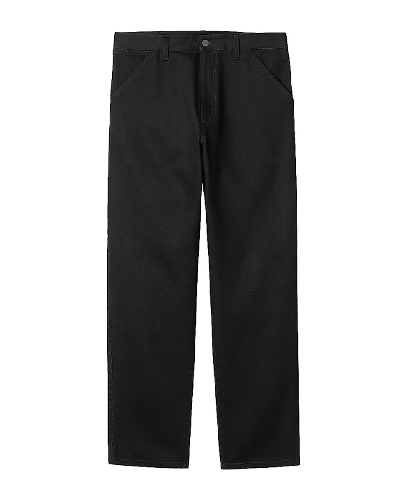Carhartt Single Knee Cotton Trousers - Black