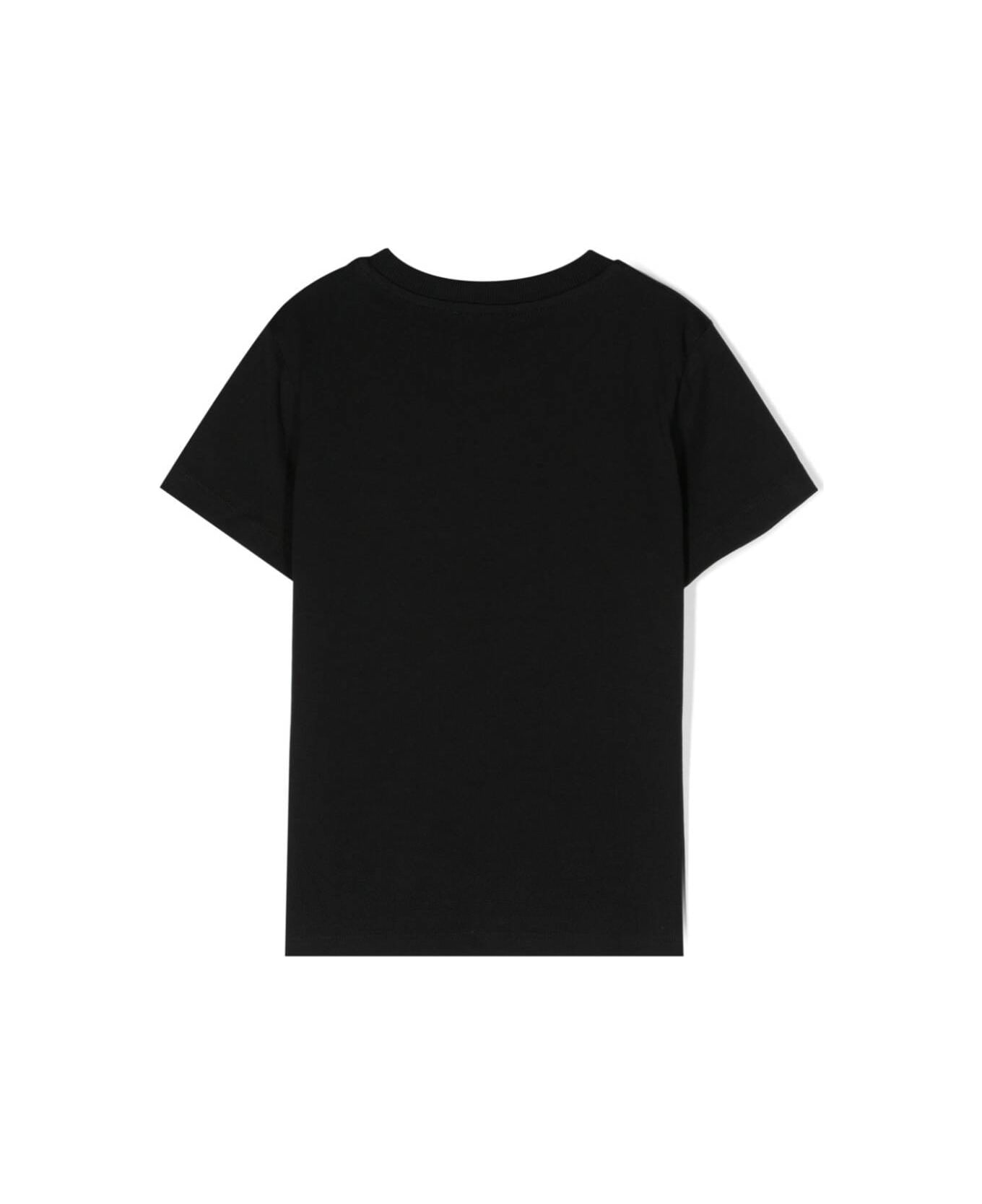 Moschino Black T-shirt With Teddy Bear In Cotton Boy - Black