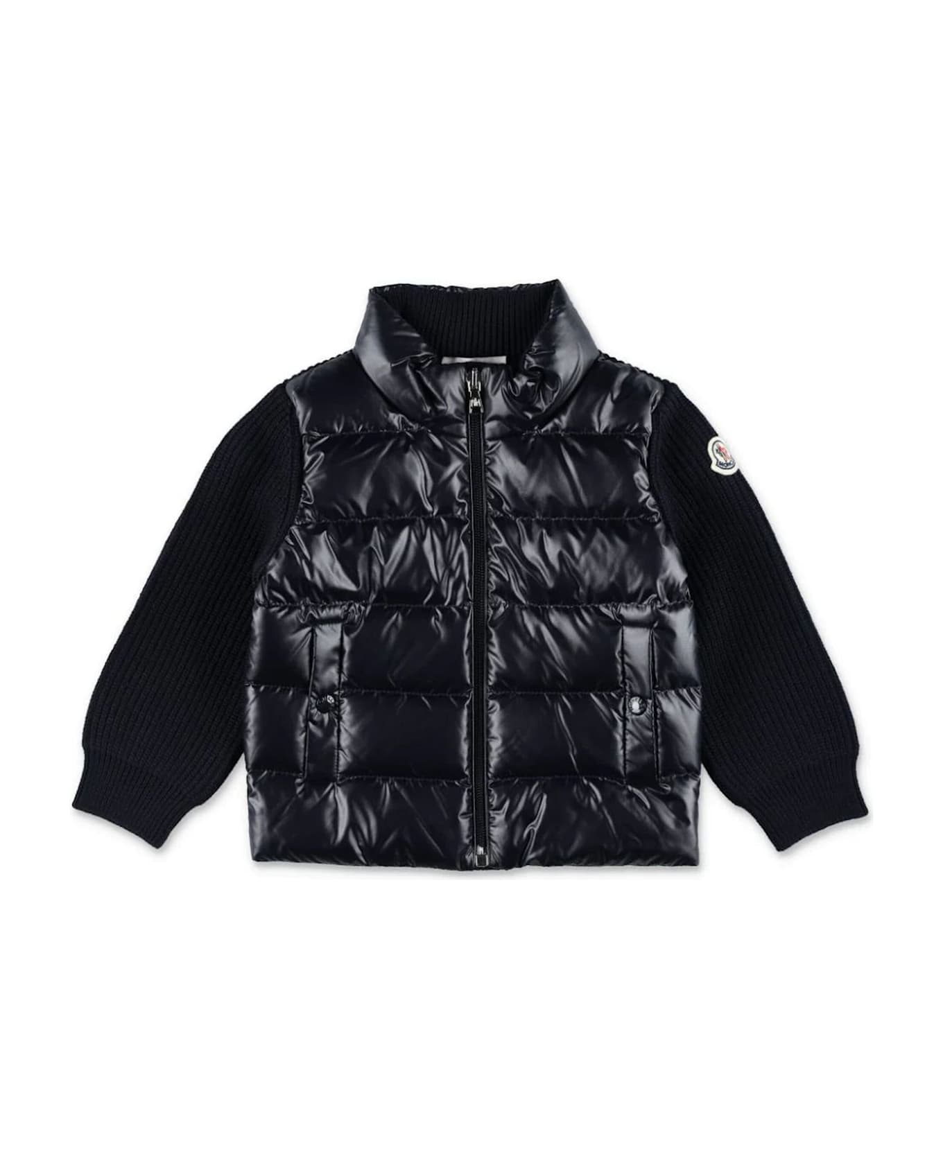 Moncler Kids Sweaters Blue - Blue