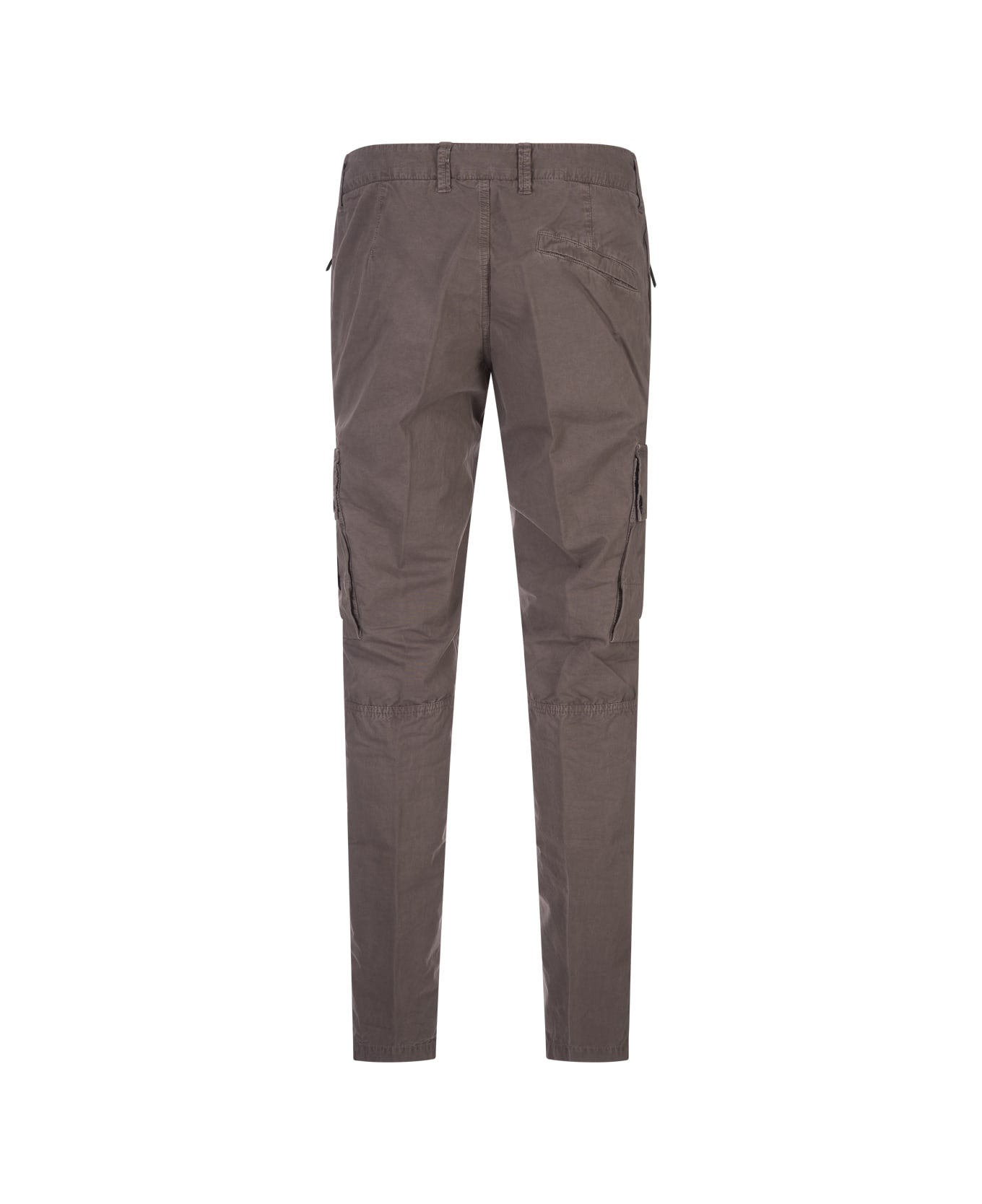 Stone Island Dove Cargo Trousers With "old" Effect - Brown