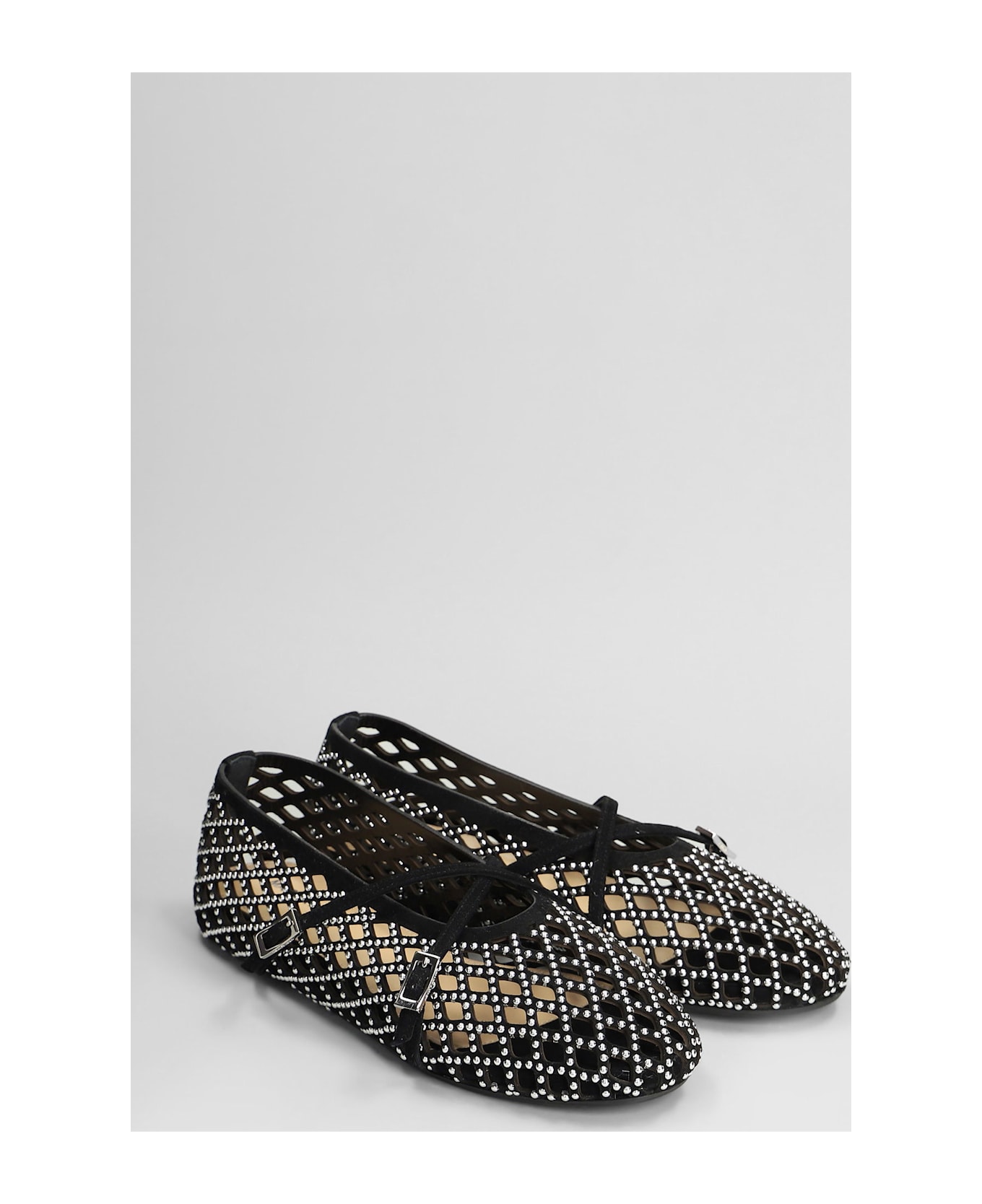 Mach 
Mach Ballet Flats In Black Leather - black
