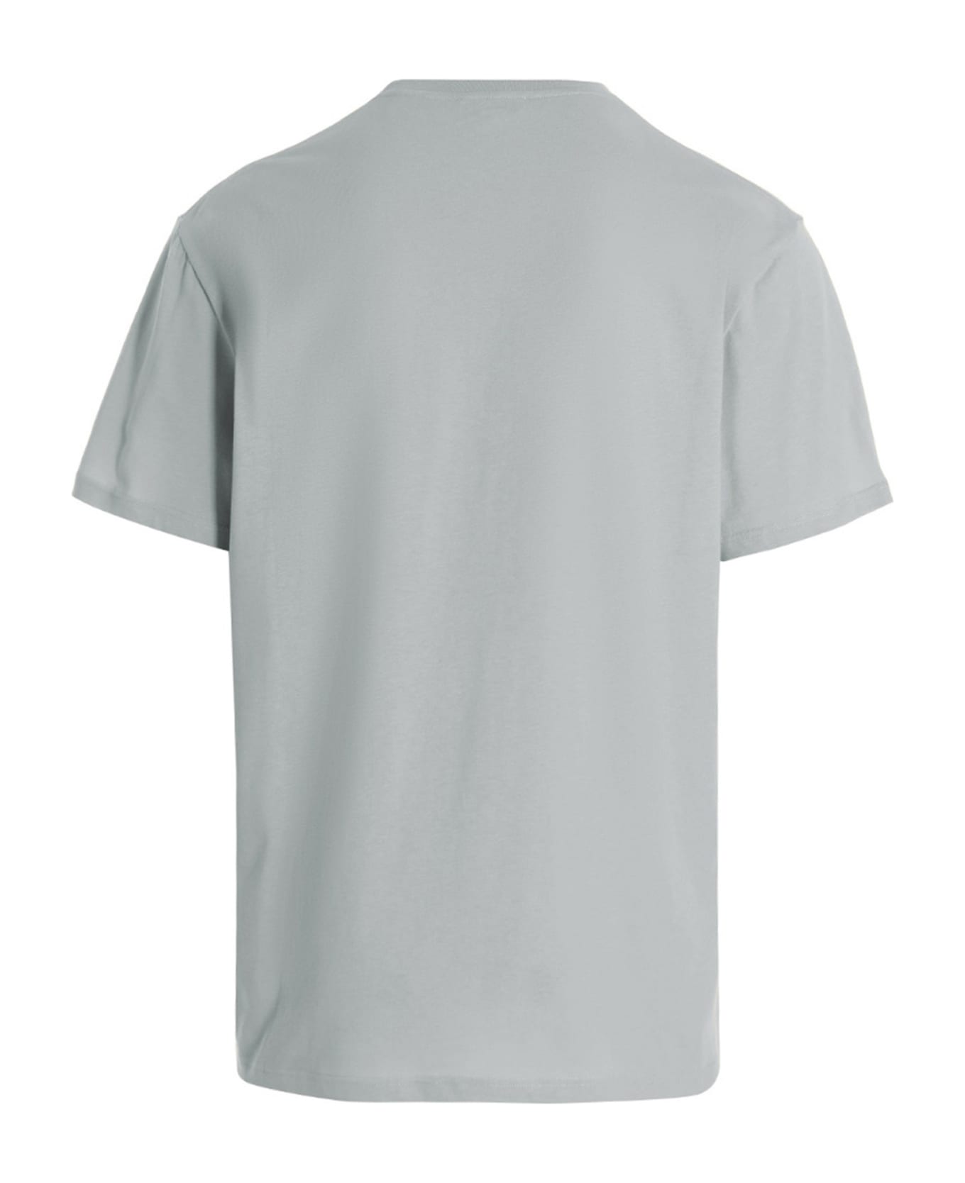 Alexander McQueen Logo Cotton T-shirt - Light Blue