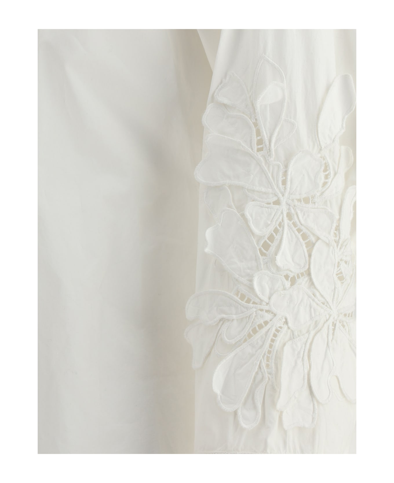 Forte_Forte Shirt With Embroidery - Bianco