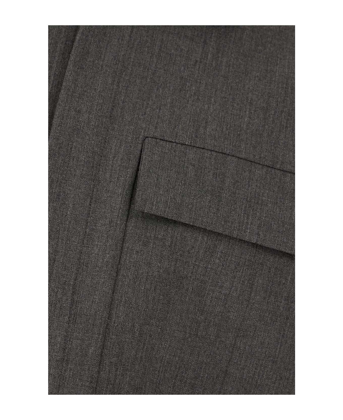 Nine in the Morning Dark Grey Stretch Wool Jacket - MULTICOLOUR