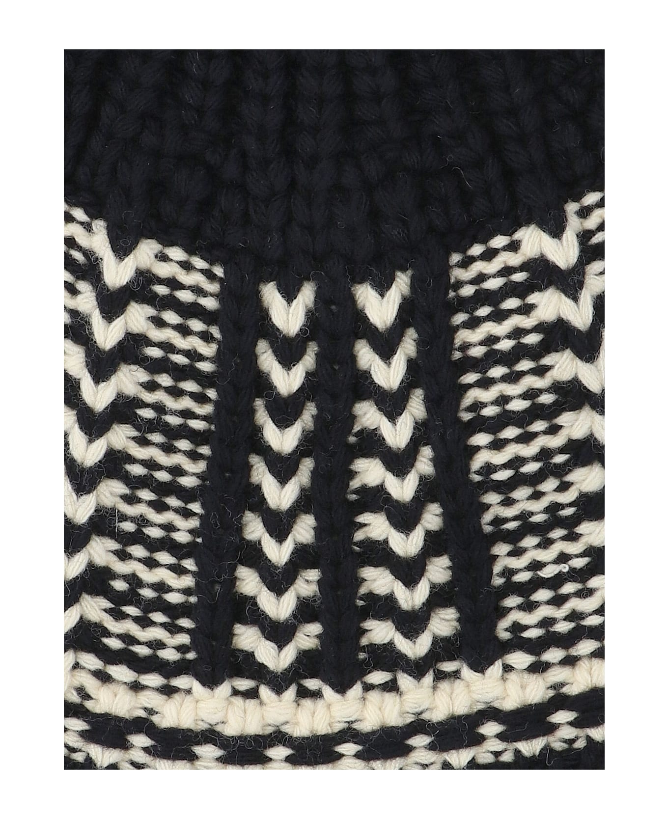 Low Classic Wool Blend Beanie - Black  