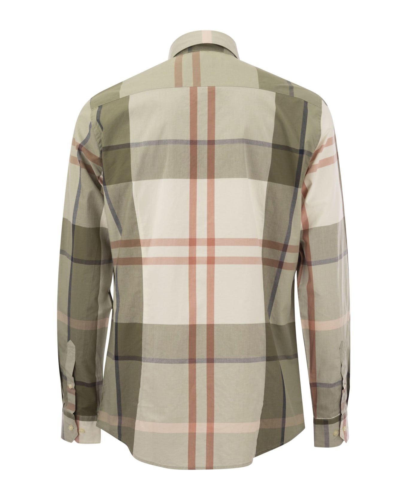 Barbour Harris - Plaid Tailored Shirt - Olive Green