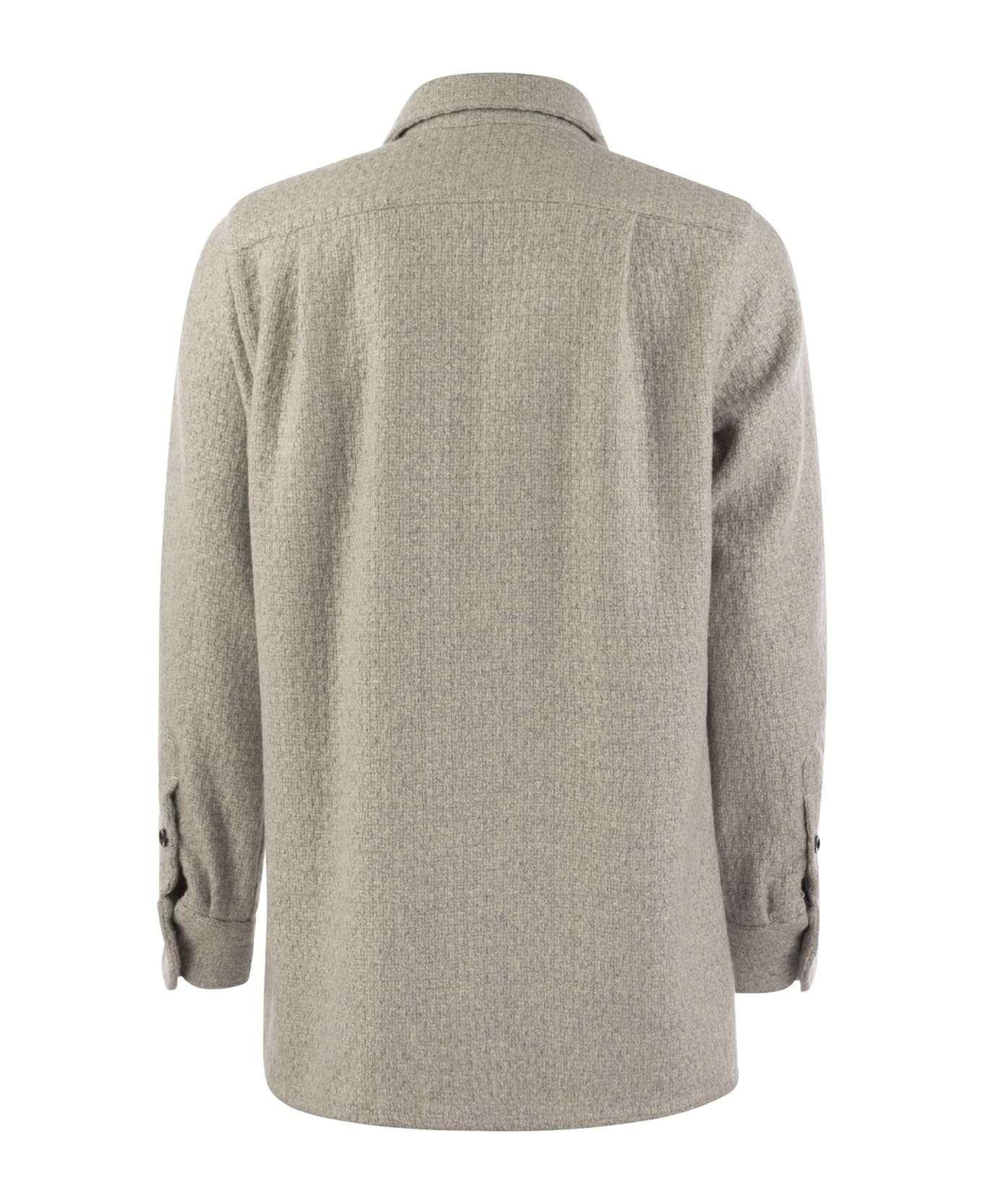 Kiton Aal - Cashmere Shirt - Light Grey