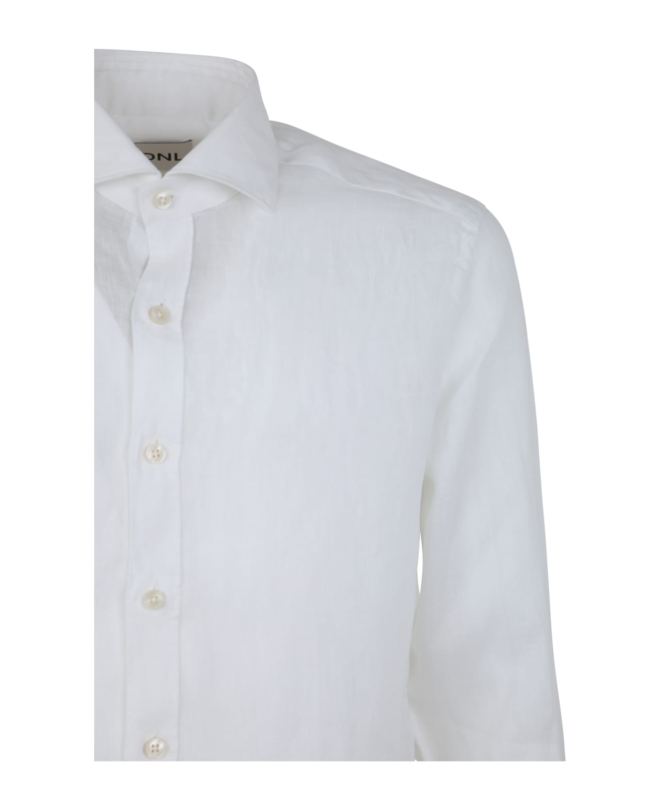 DNL Linen Classic Shirt - White