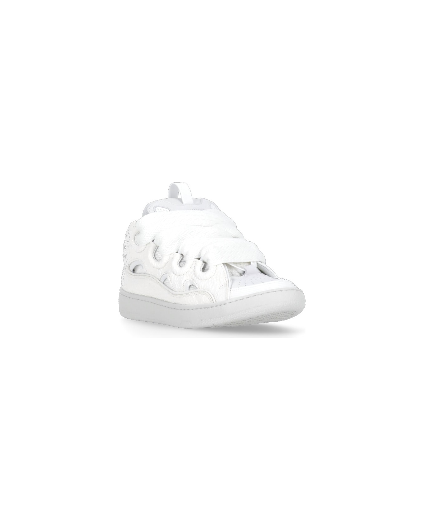 Lanvin Curb Sneakers - White