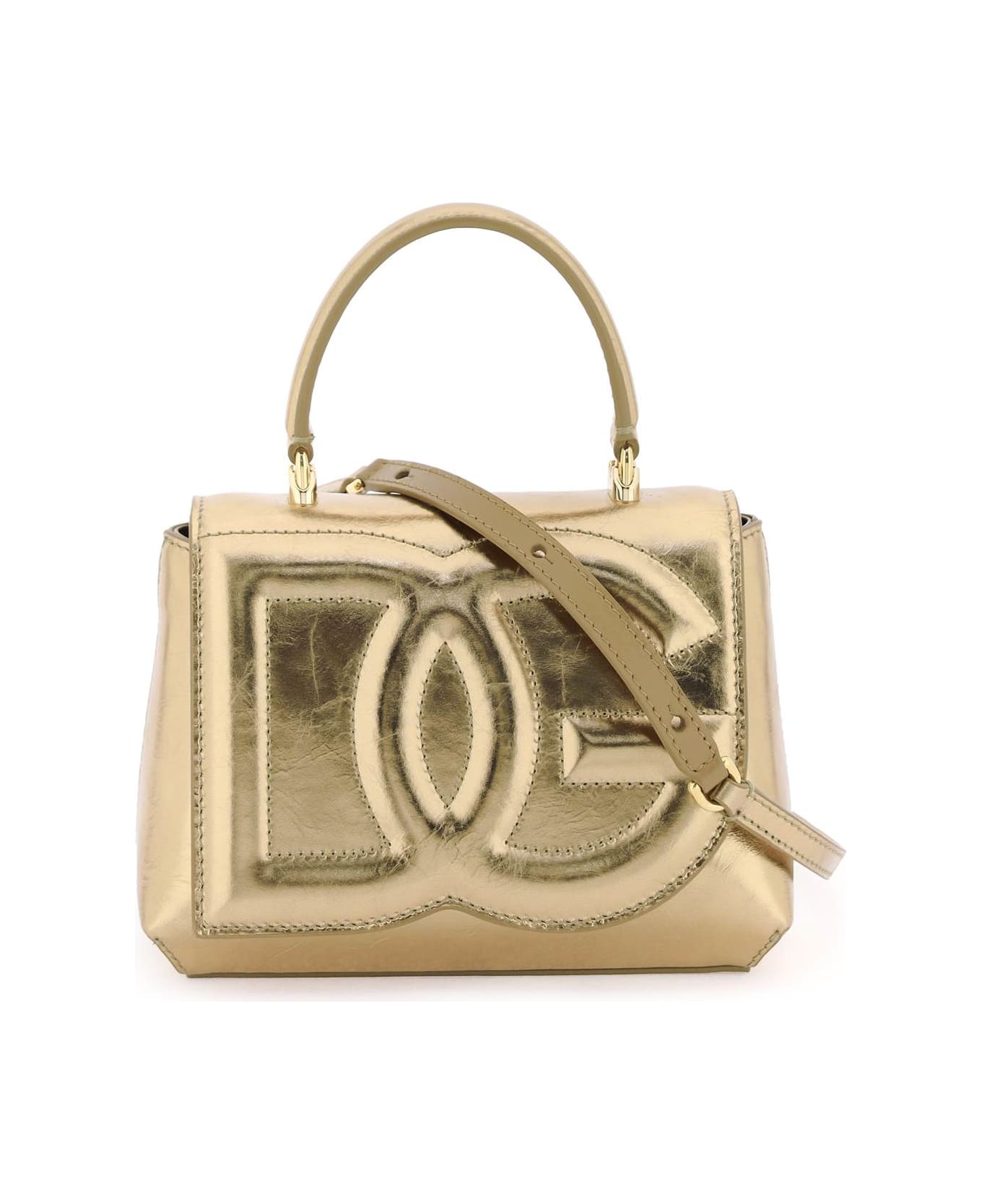 Dolce & Gabbana Logo Embossed Hand Bag - ORO (Gold) トートバッグ
