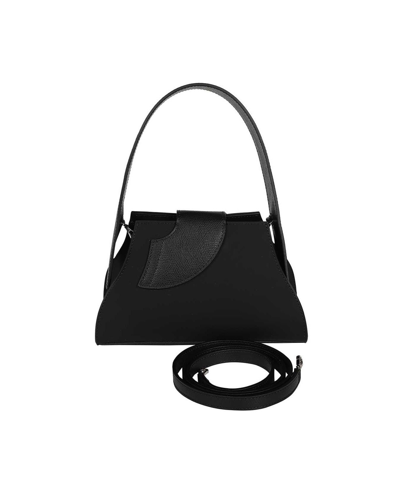 GCDS Leather Bag - black