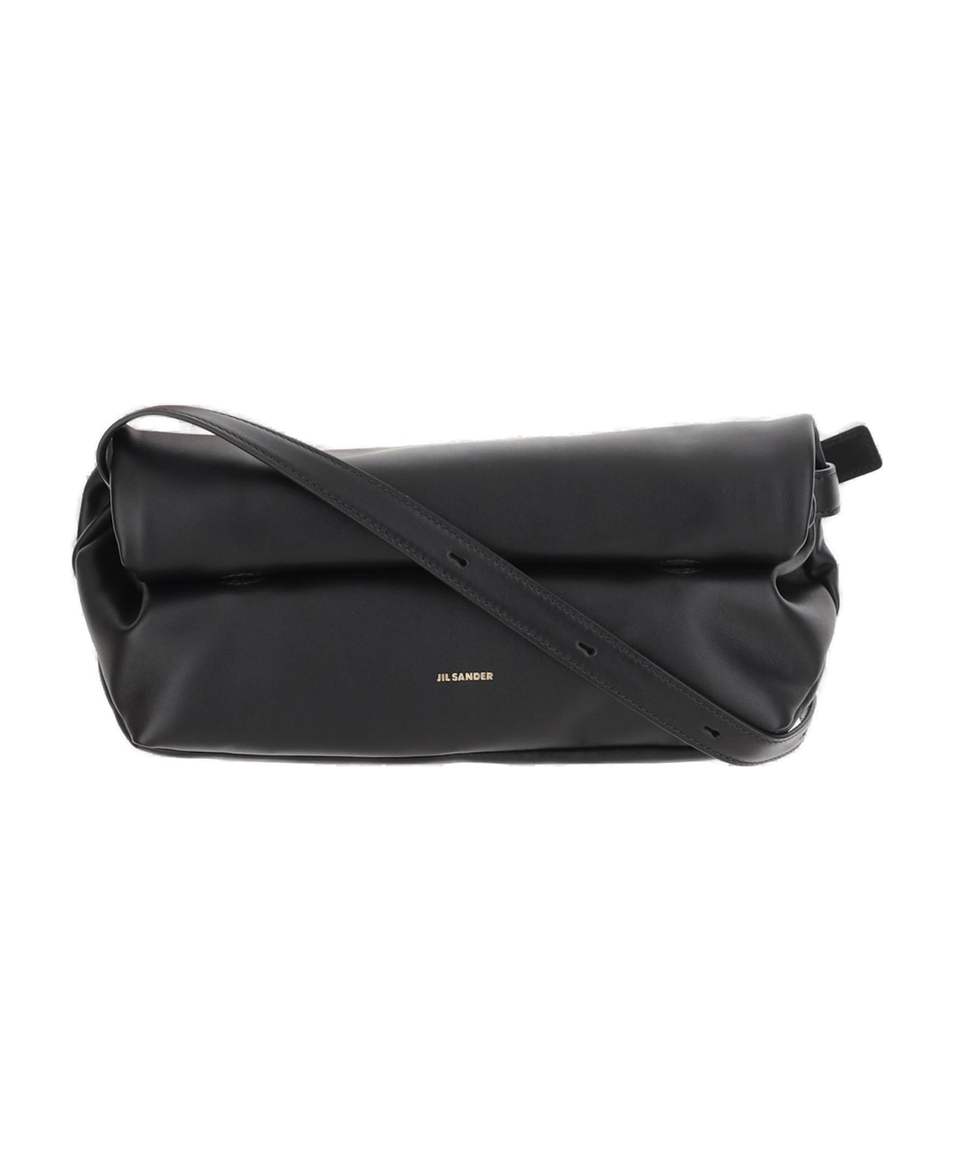 Jil Sander Rollup Small Crossbody Bag - BLACK