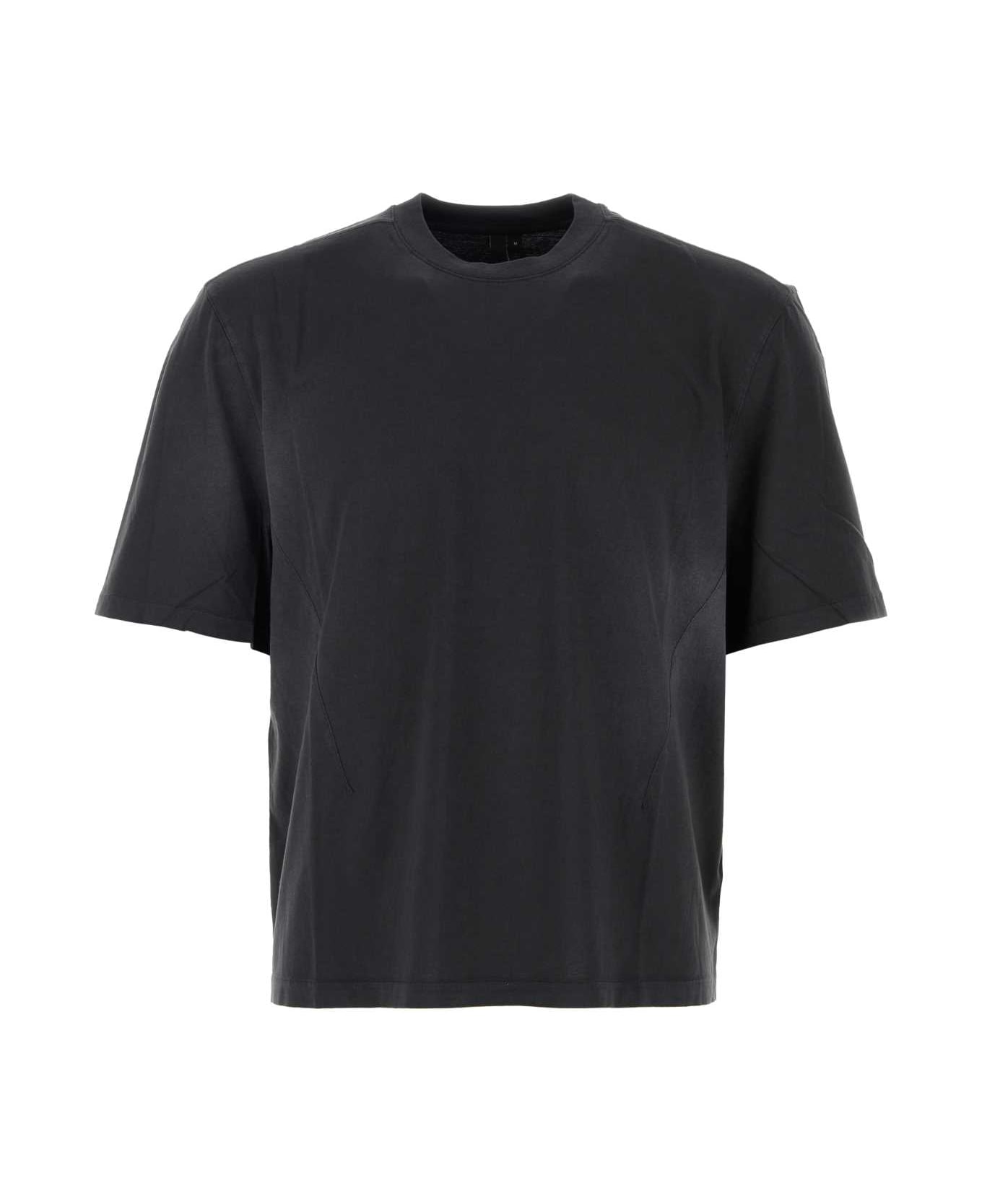 Entire Studios Charcoal Cotton T-shirt - WASHEDBLACK