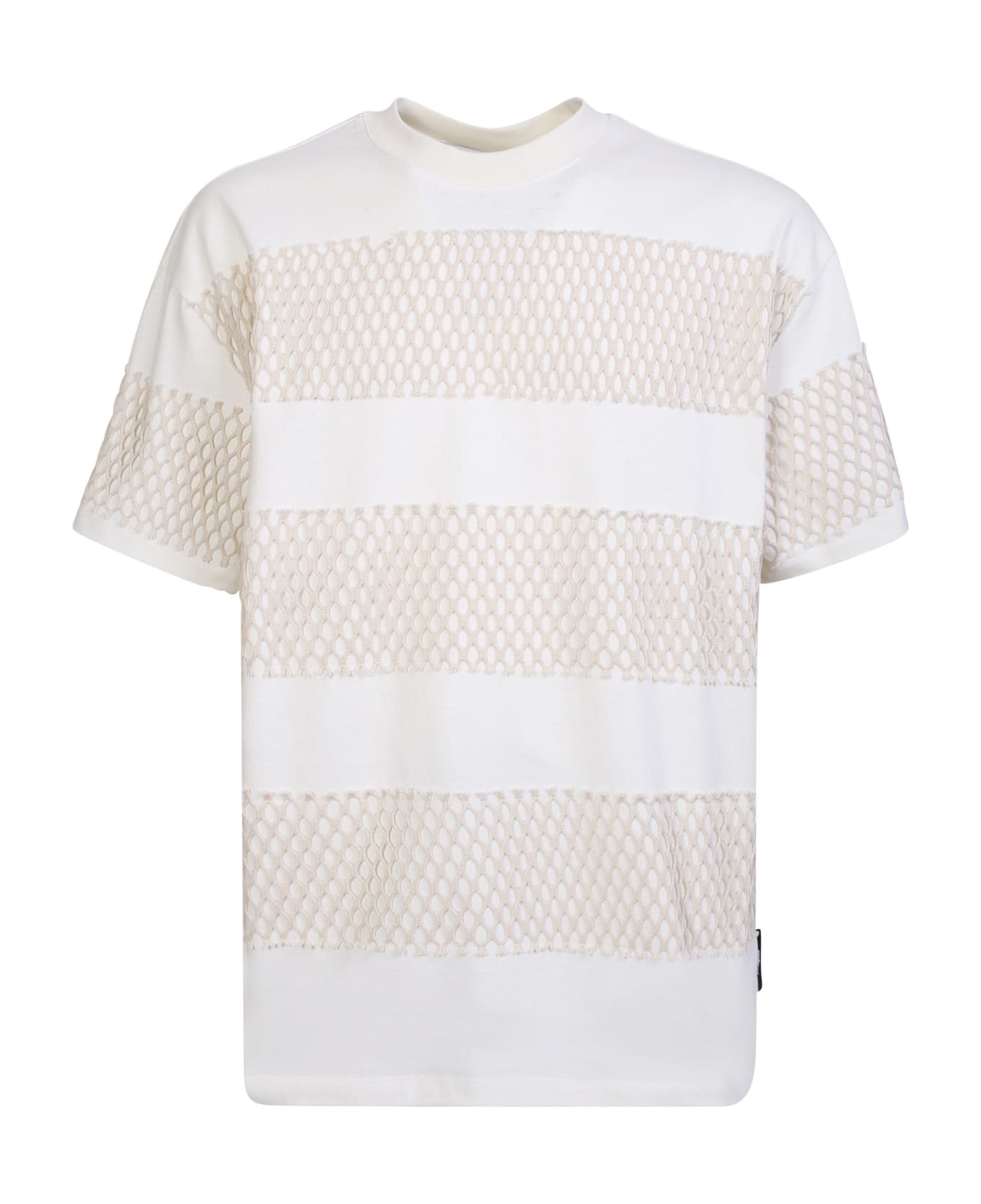 MSGM Net Panels T-shirt - White