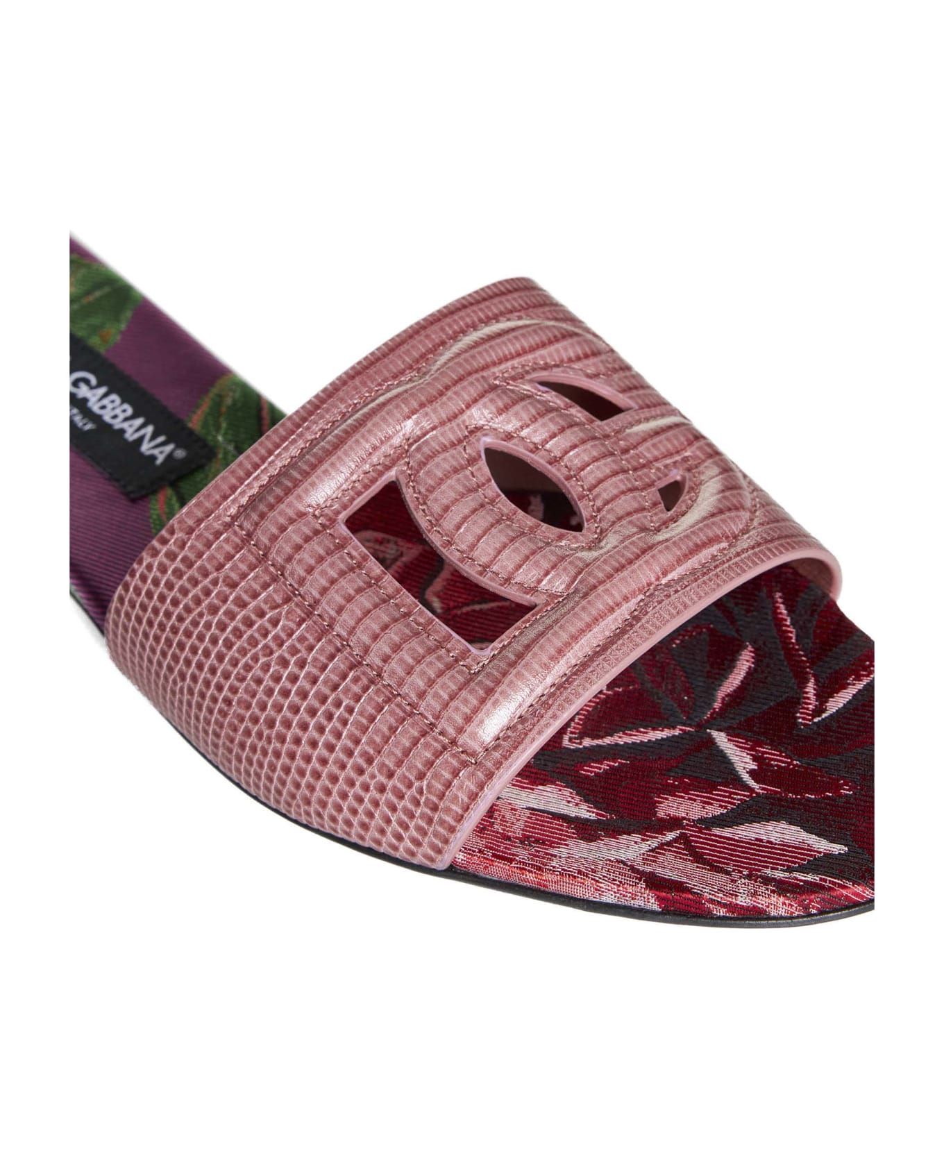 Dolce & Gabbana Slippers - Rosa ant multicolor