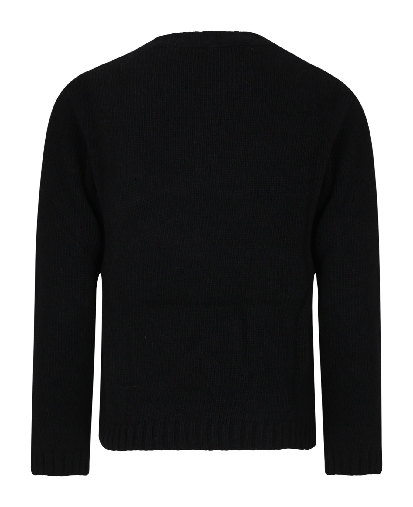 Philosophy di Lorenzo Serafini Kids Black Sweater For Girl With Logo - Nero