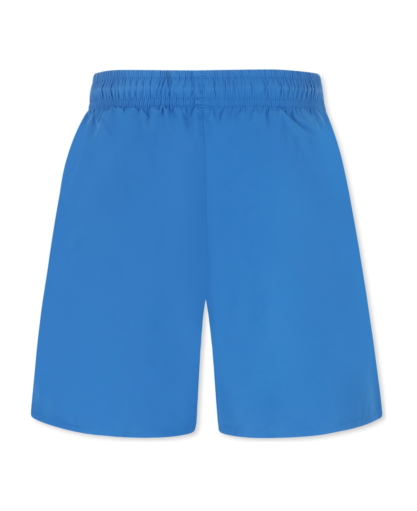 Lacoste Blue Swim Shorts For Boy With Crocodile - Light Blue